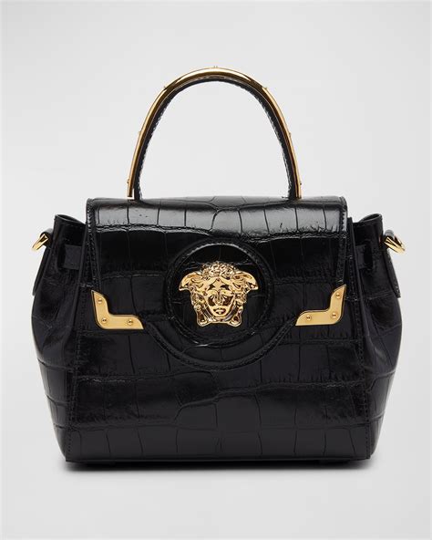 versace glitter gold bag|Versace la medusa bag.